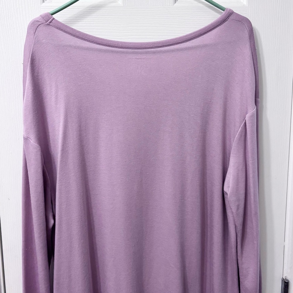 Lane Bryant Pearl Detail Lilac Purple Long Sleeve TunicPlus Size 14/16 - Picture 6 of 7